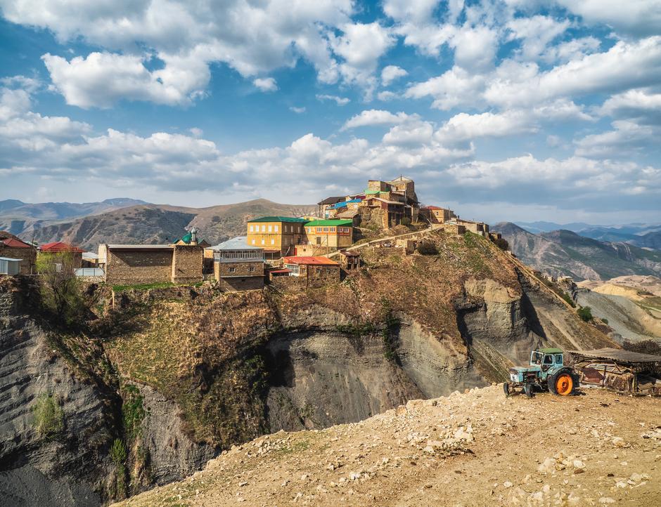 Панорама дагестанского горного села Чох